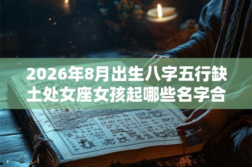 2026年8月出生八字五行缺土处女座女孩起哪些名字合适 2026年8月出生八字五行缺土处女座女孩起哪些名字合适