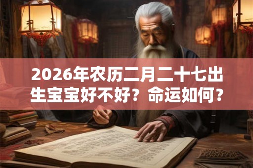 2026年农历二月二十七出生宝宝好不好?命运如何? 2026年农历二月二十七出生宝宝好不好?命运如何?