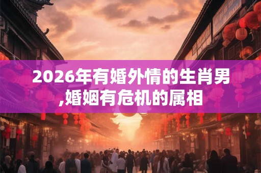 2026年有婚外情的生肖男,婚姻有危机的属相