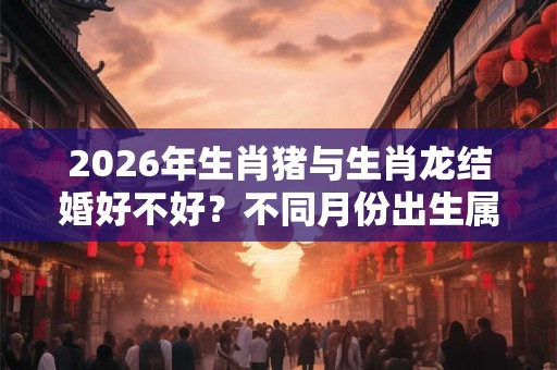2026年生肖猪与生肖龙结婚好不好？不同月份出生属猪人的婚配对象