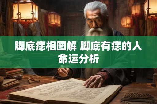 脚底痣相图解 脚底有痣的人命运分析