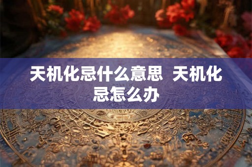 天机化忌什么意思 天机化忌怎么办 天机化忌什么意思 天机化忌怎么办
