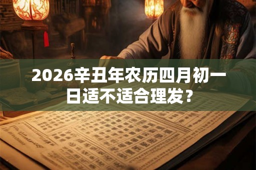 2026辛丑年农历四月初一日适不适合理发？