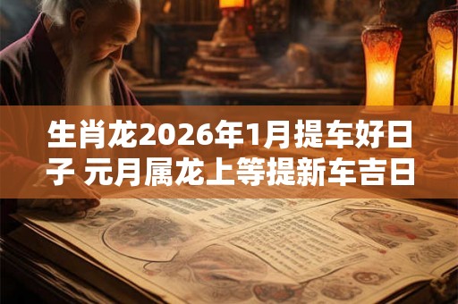 生肖龙2026年1月提车好日子 元月属龙上等提新车吉日
