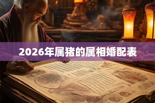 2026年属猪的属相婚配表
