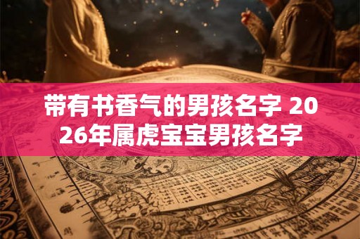 带有书香气的男孩名字 2026年属虎宝宝男孩名字
