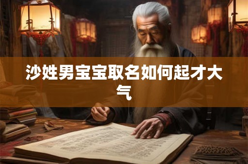 沙姓男宝宝取名如何起才大气