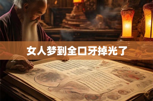女人梦到全口牙掉光了