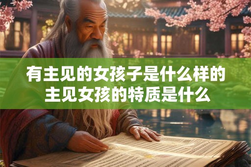 有主见的女孩子是什么样的 主见女孩的特质是什么