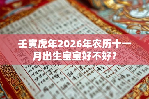 壬寅虎年2026年农历十一月出生宝宝好不好？