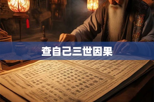 查自己三世因果