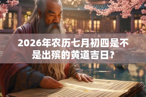 2026年农历七月初四是不是出殡的黄道吉日？