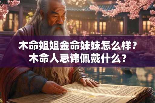 木命姐姐金命妹妹怎么样？木命人忌讳佩戴什么？