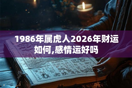 1986年属虎人2026年财运如何,感情运好吗