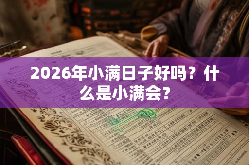 2026年小满日子好吗？什么是小满会？