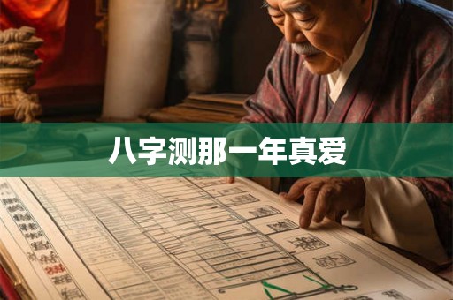 八字测那一年真爱