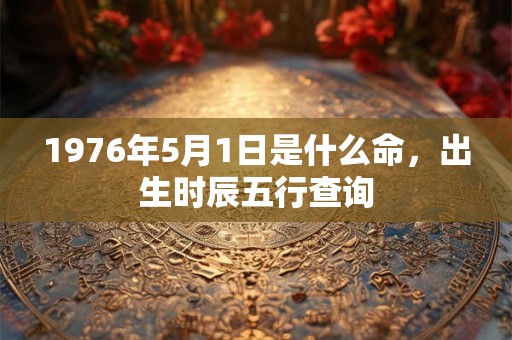1976年5月1日是什么命，出生时辰五行查询