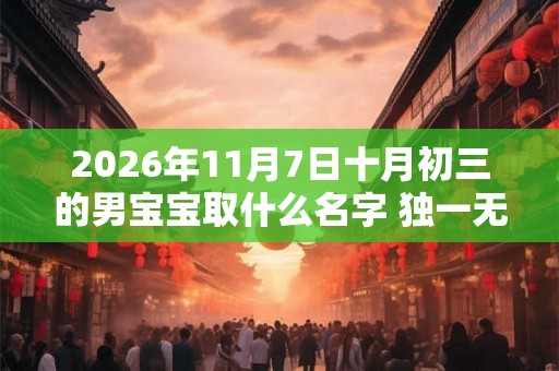 2026年11月7日十月初三的男宝宝取什么名字 独一无二 2026年11月7日十月初三的男宝宝取什么名字 独一无二