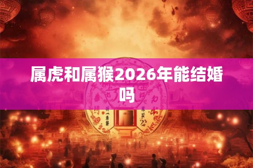 属虎和属猴2026年能结婚吗