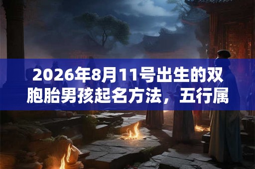 2026年8月11号出生的双胞胎男孩起名方法,五行属什么 2026年8月11号出生的双胞胎男孩起名方法,五行属什么