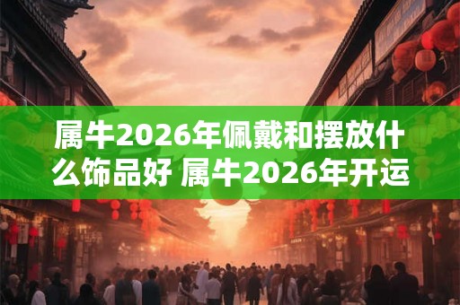 属牛2026年佩戴和摆放什么饰品好 属牛2026年开运吉祥物 属牛2026年佩戴和摆放什么饰品好 属牛2026年开运吉祥物