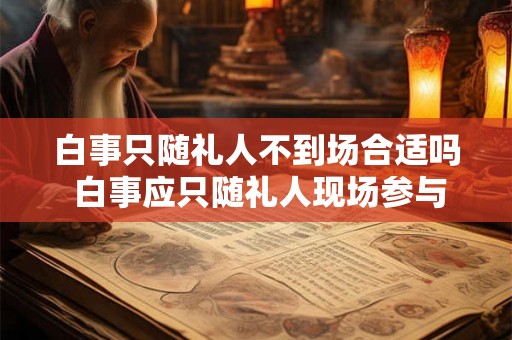 白事只随礼人不到场合适吗 白事应只随礼人现场参与吗 白事只随礼人不到场合适吗 白事应只随礼人现场参与吗