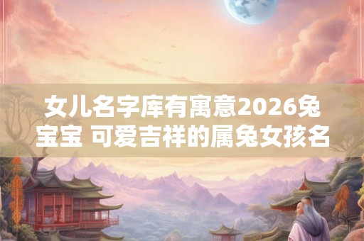 女儿名字库有寓意2026兔宝宝 可爱吉祥的属兔女孩名字