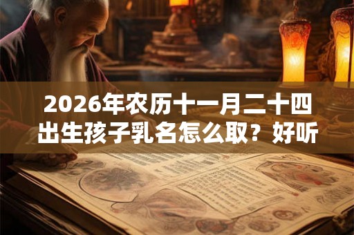 2026年农历十一月二十四出生孩子乳名怎么取？好听小名大全