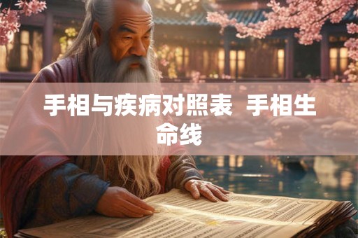 手相与疾病对照表  手相生命线