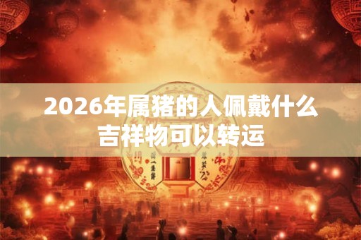 2026年属猪的人佩戴什么吉祥物可以转运 2026年属猪的人佩戴什么吉祥物可以转运