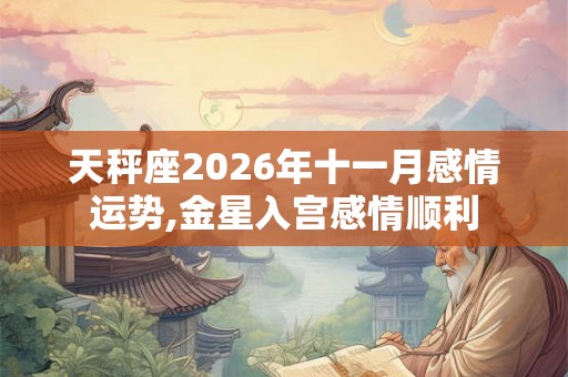 天秤座2026年十一月感情运势,金星入宫感情顺利 天秤座2026年十一月感情运势,金星入宫感情顺利