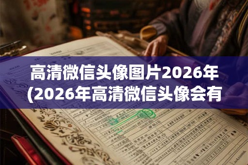 高清微信头像图片2026年(2026年高清微信头像会有哪些新变化？)