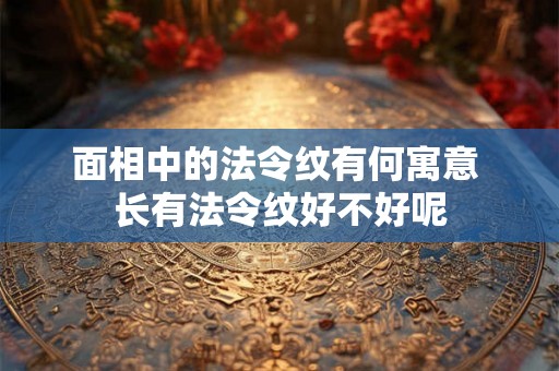 面相中的法令纹有何寓意 长有法令纹好不好呢