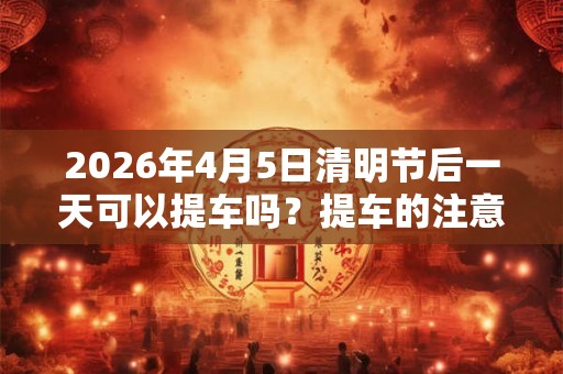 2026年4月5日清明节后一天可以提车吗？提车的注意事项？