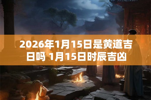 2026年1月15日是黄道吉日吗 1月15日时辰吉凶