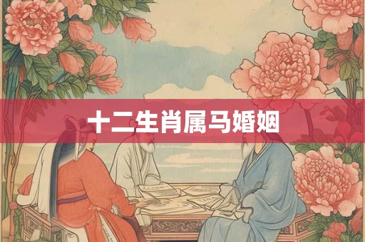 十二生肖属马婚姻