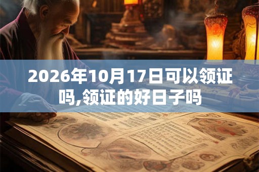 2026年10月17日可以领证吗,领证的好日子吗 2026年10月17日可以领证吗,领证的好日子吗