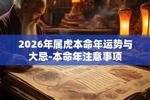 2026年属虎本命年运势与大忌-本命年注意事项 2026年属虎本命年运势与大忌-本命年注意事项
