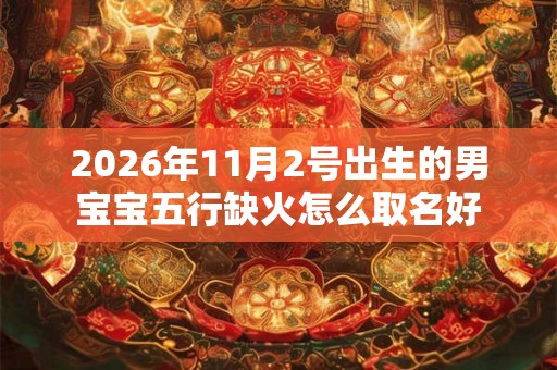 2026年11月2号出生的男宝宝五行缺火怎么取名好