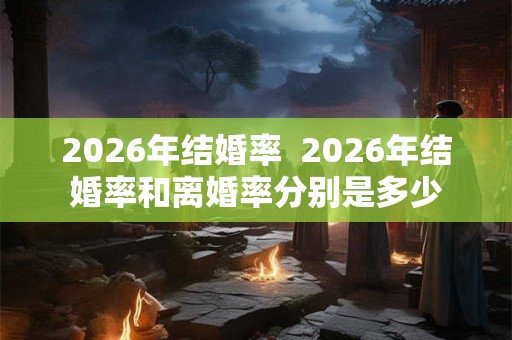 2026年结婚率  2026年结婚率和离婚率分别是多少