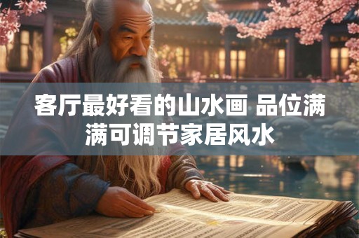 客厅最好看的山水画 品位满满可调节家居风水
