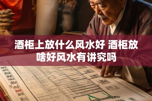 酒柜上放什么风水好 酒柜放啥好风水有讲究吗