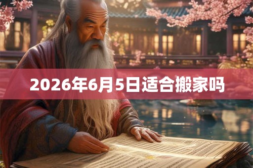 2026年6月5日适合搬家吗