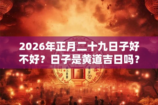 2026年正月二十九日子好不好？日子是黄道吉日吗？
