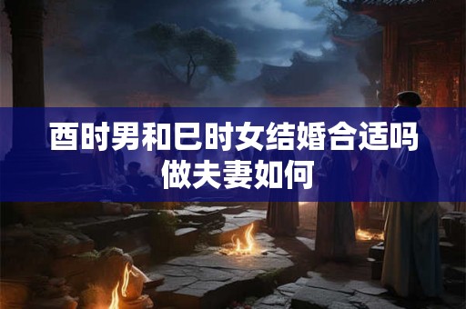 酉时男和巳时女结婚合适吗 做夫妻如何 酉时男和巳时女结婚合适吗 做夫妻如何