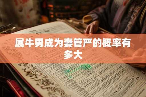 属牛男成为妻管严的概率有多大