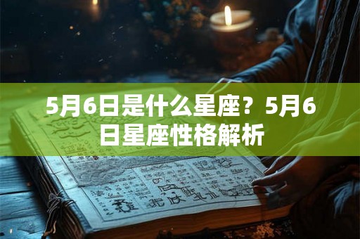 5月6日是什么星座?5月6日星座性格解析 5月6日是什么星座?5月6日星座性格解析