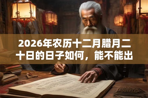 2026年农历十二月腊月二十日的日子如何,能不能出行? 2026年农历十二月腊月二十日的日子如何,能不能出行?