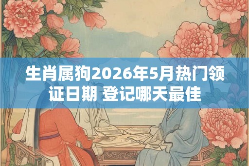 生肖属狗2026年5月热门领证日期 登记哪天最佳