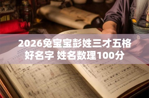 2026兔宝宝彭姓三才五格好名字 姓名数理100分